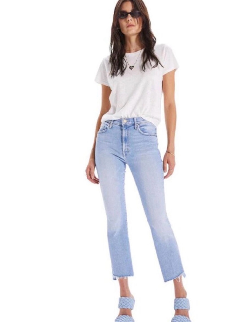 MOTHER Jeans The Insider Crop Step Fray Jeans Limited Edition